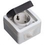 Base simple estanco IP44 10/16A 250V GSC Evolution