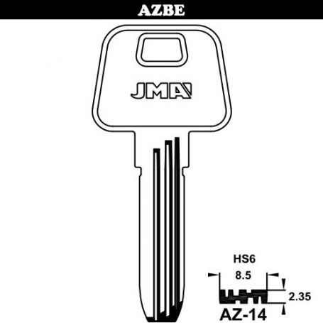 Comprar Llave De Seguridad Laton Modelo AZ-14 (bolsa 10 Unidades) J...