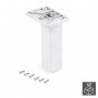 Pie para mueble central regulable 140-150mm plástico blanco 2 unidades Emuca