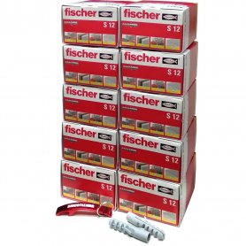 Taco de nylon 6 x 30 mm Fischer (Caja 1000 Unidades)