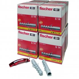 ▷ Comprar 2400 tacos de expansión fischer S 4mm (12 cajas de 200