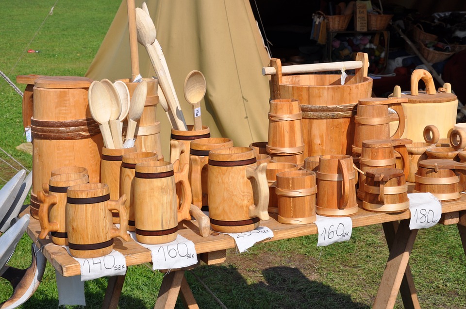  Utensilios de cocina de madera para servir de alta resistencia  al calor, hechos a mano (tenedor de madera - tres púas) : Hogar y Cocina