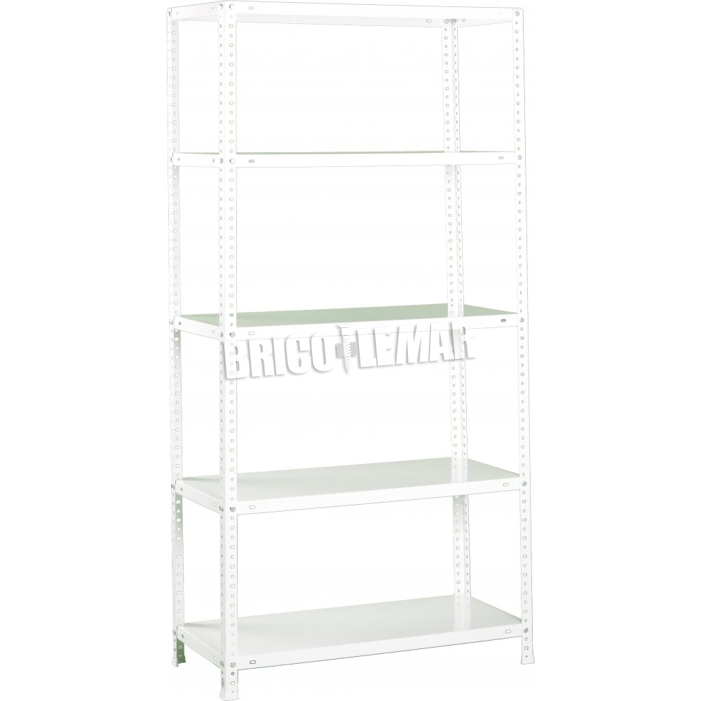 Acheter Etageres Rack En Metal Blanc 5 Comfort Plus Kit 5 500 Simon