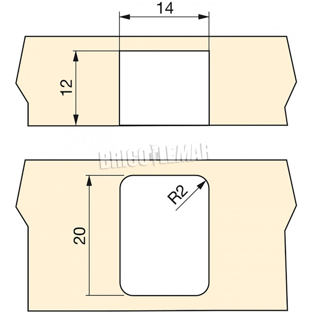 Emuca Roulettes pour meubles, à galet, D. 13 mm, Acier et