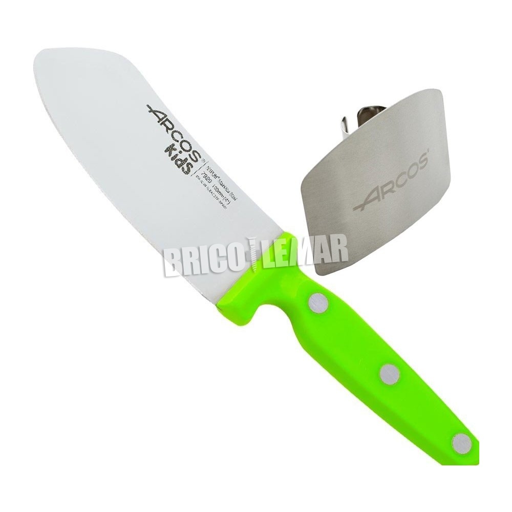 ▷ Comprare Coltello Kit Bambini Kid 100 millimetri giallo + Protezion