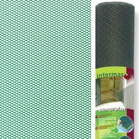 noodzaak worstelen Facet ▷ Kopen 1x50m groene plastic gaas klamboe mosquiplast Intermas | Bric...