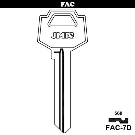 Buy Serreta Key Group B FAC-7D Model (box 50 Units) JMA | Bricolemar