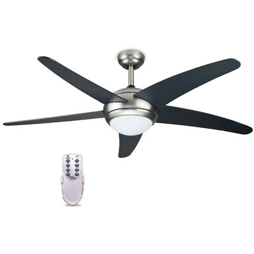 Buy Ceiling Fan With 5 Black Blades And Control Garsaco