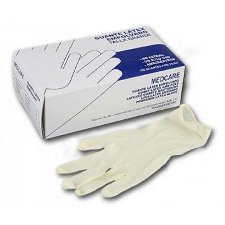 box of 100 latex gloves