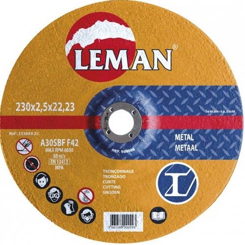 Buy Metal Cutting Disc Leman 115 Orange Range 5 Units Bricolemar