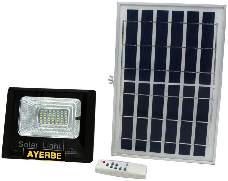 Foco solar 25W 36 LEDS con mando
