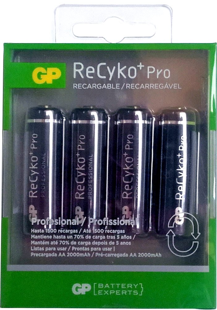 2000mha AA Akkupacks 4 Einheiten PRO GP ReCyko +