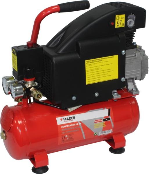 8L monobloc air compressor with oil phase Mader