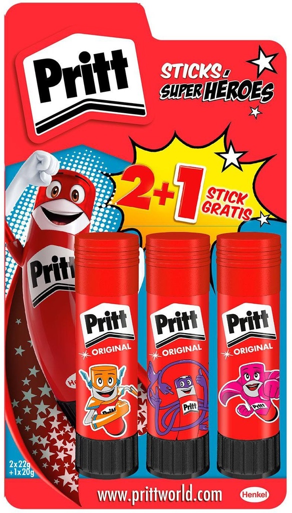 Colla stick Pritt 2 + 1 Henkel