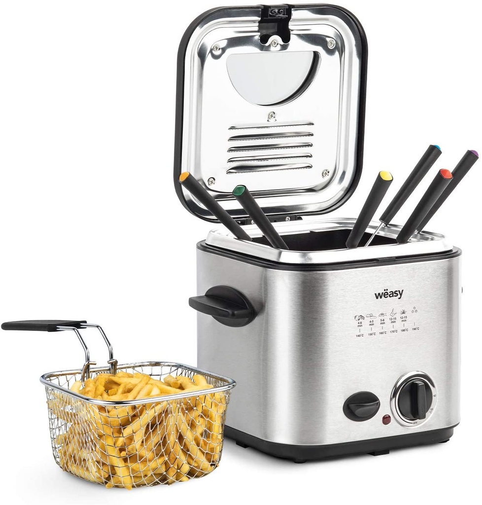 Freidora & Fondue 2 en 1 840W 1.2L Wëasy TB600
