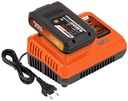 Carregador de Bateria 20V 2.0Ah + Powerplus POWDP9062