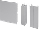 Kitchen kit sockets 4,7m height 150mm plastic satin anodized Emuca