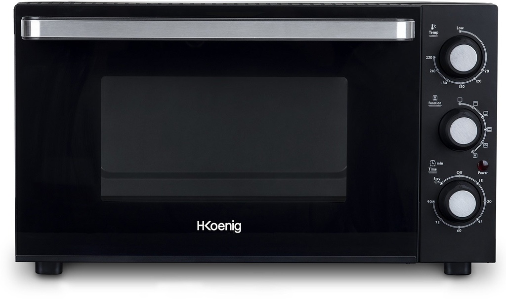 Mini elétrico do desktop forno 1500W 30L 6 modos de cozinhar H.Koenig FO30