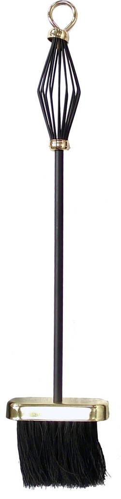 brosse cheminée 50cm or noir Maiol