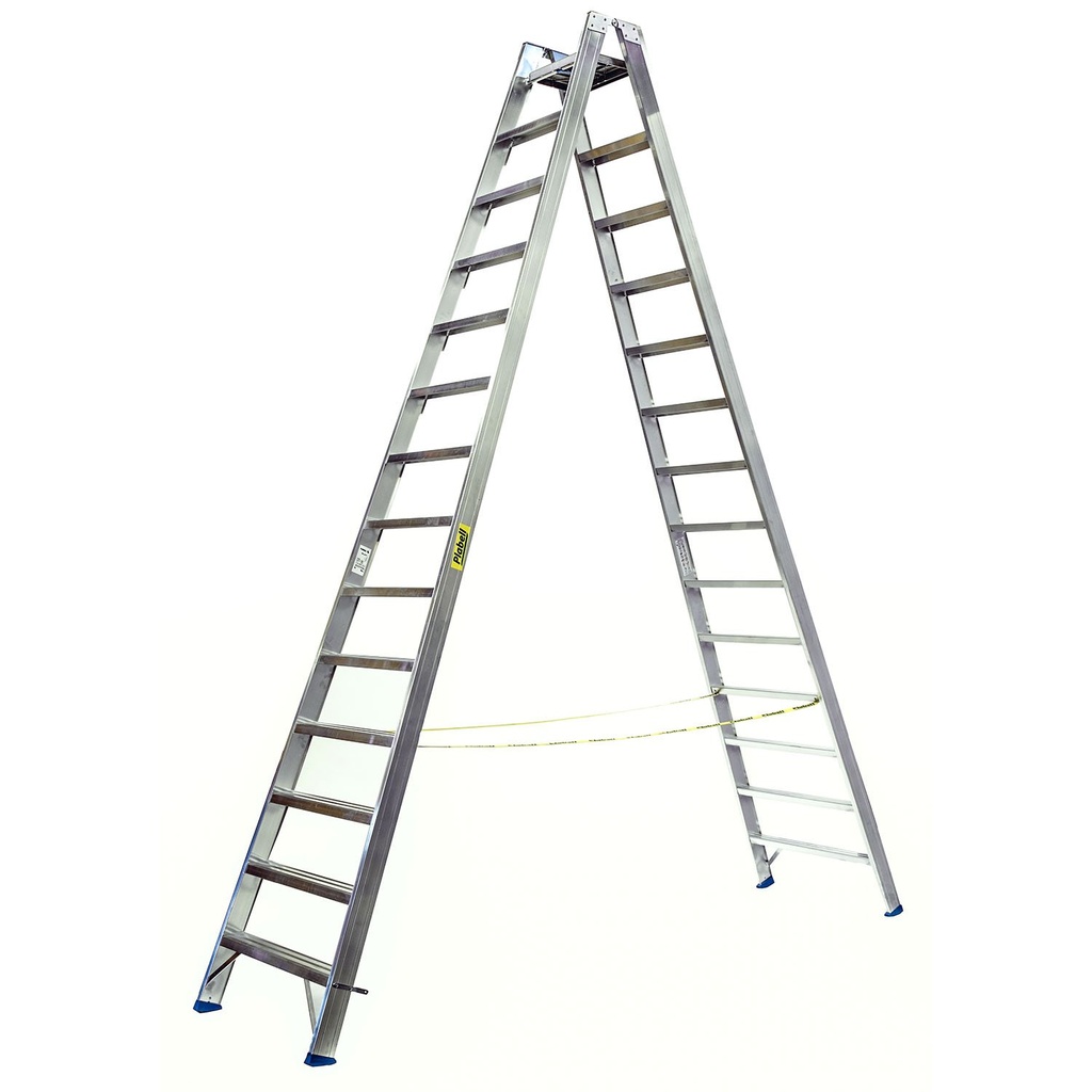 escalada escada duplo com pla taf orm PA 14 + 14 passos Plabell