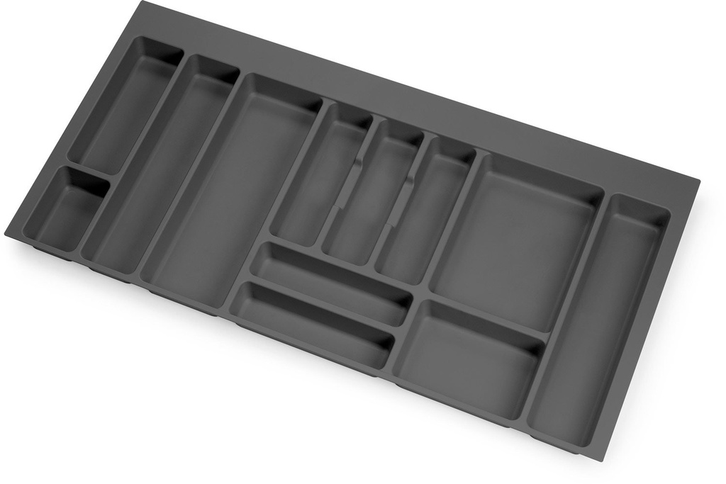 Optima cutlery drawer kitchen Vertex / 500 module Concept 16mm 1000mm board anthracite Emuca