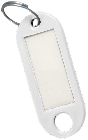 Key white label holder (bag 50 pieces) Cufesan