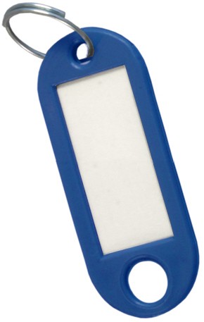 Key blauw label houder (zakje 50 stuks) Cufesan