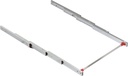 Lunch table extensible guides for kitchen or household aluminum anodized stainless Emuca