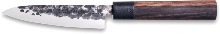 aço inoxidável vegetais faca 13,5cm série Osaka forjado punho de madeira granadillo 3 Claveles