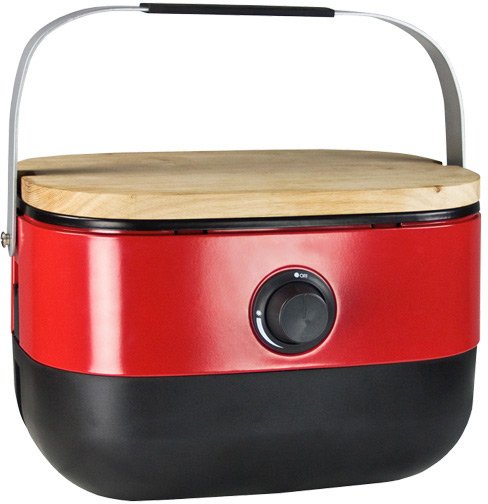 FireSide Roter und schwarzer tragbarer Mini-Gasgrill