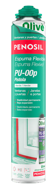 Espuma Flexible Pistola PU-00p Elasticidad Permanente 750ml - Especial Puertas y Ventanas