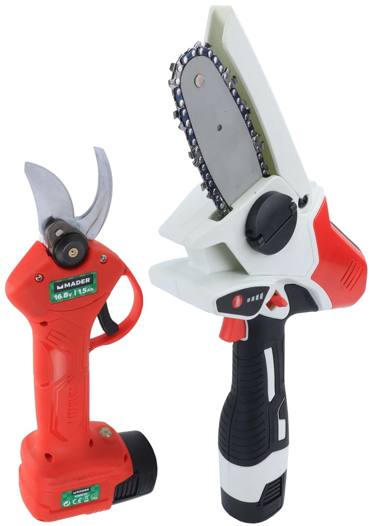 Sierra y Tijera de Podar, Batería, 16.8V - 1.5Ah - MADER®