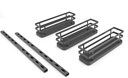 3 Especiero Tabletts Küchenschrank oder Wand Stahl anthrazit Emuca