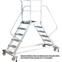 Escalator handrail 8 steps bridge two outputs Plabell