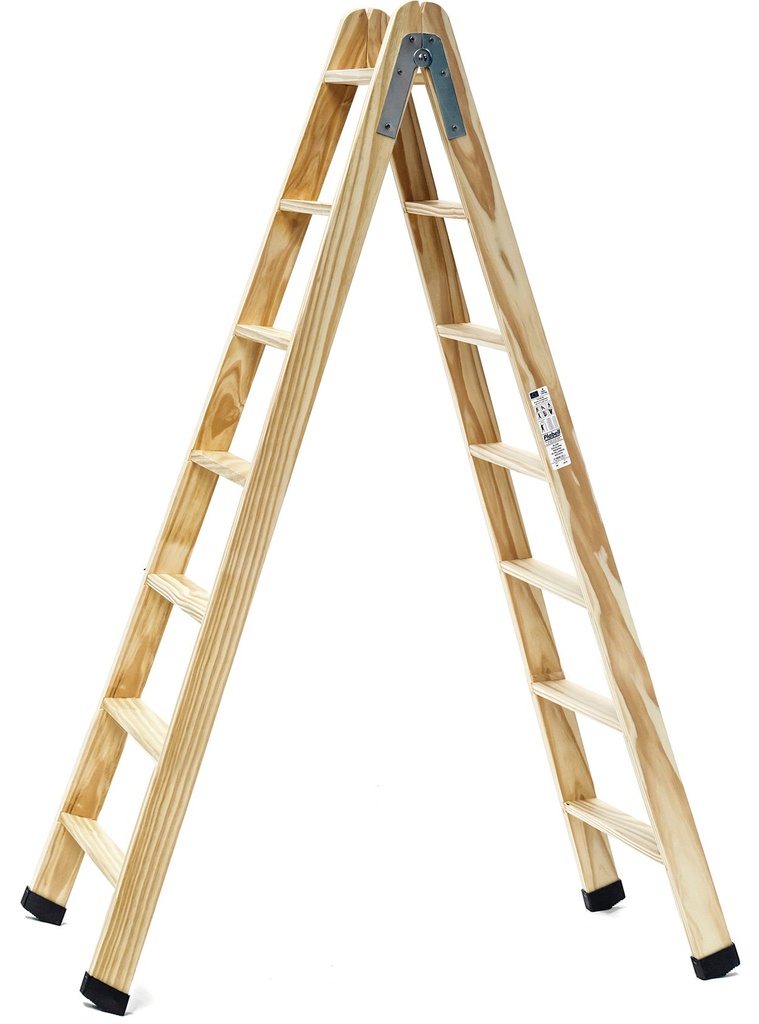 scala in legno forbici pittore professionista 7 + 7 passi Plabell