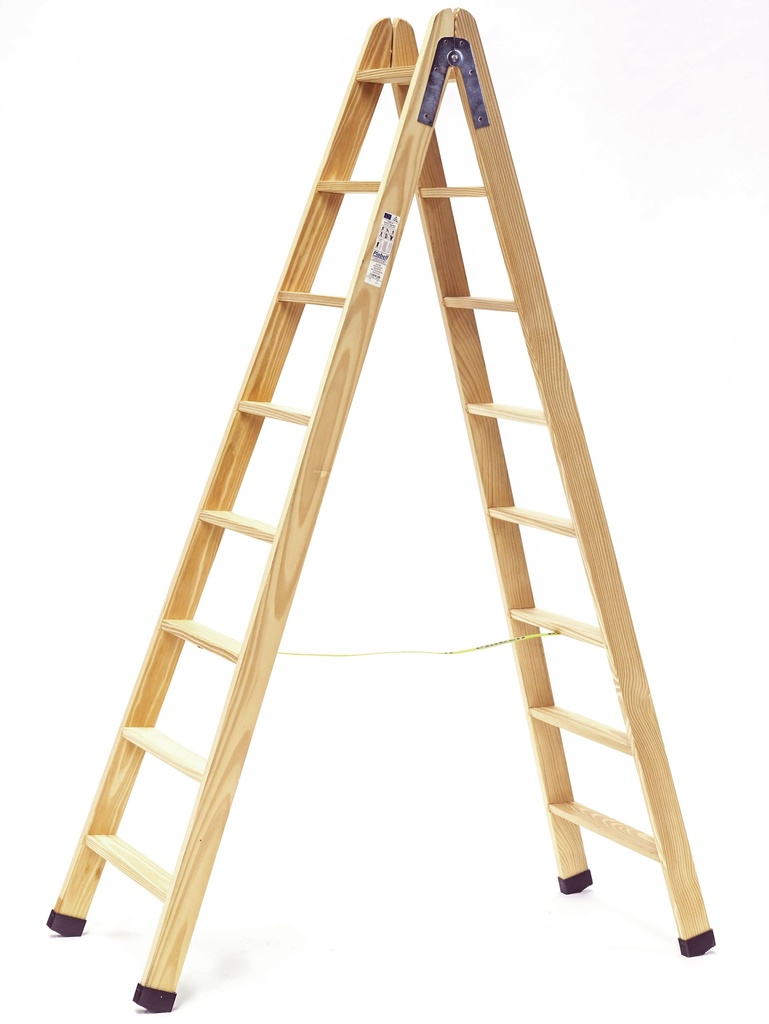 Houten trap professionele schilder schaar 8 + 8 stappen Plabell