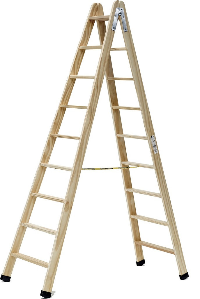 ciseaux de peintre professionnel escalier en bois 9 + 9 Plabell échelons