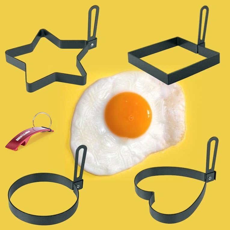 Pack 4 moules moka oeufs frits Ibili