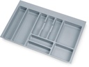 Cutlery drawer module 800mm plastic kitchen gray Emuca