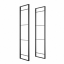 Emuca Estructura para estantería Lader altura 1150mm acero pintado negro
