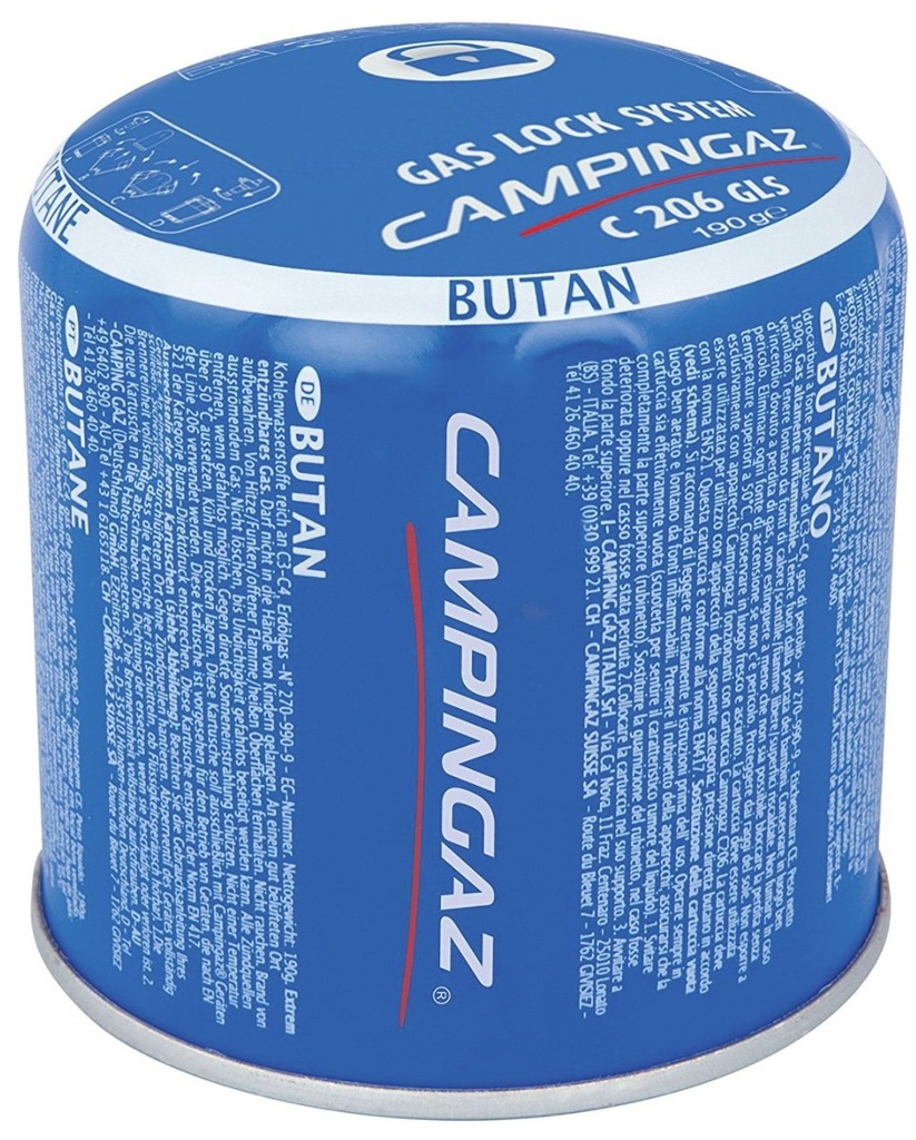 Cartridge Butaan / Propaan 190grs C206 Campingaz