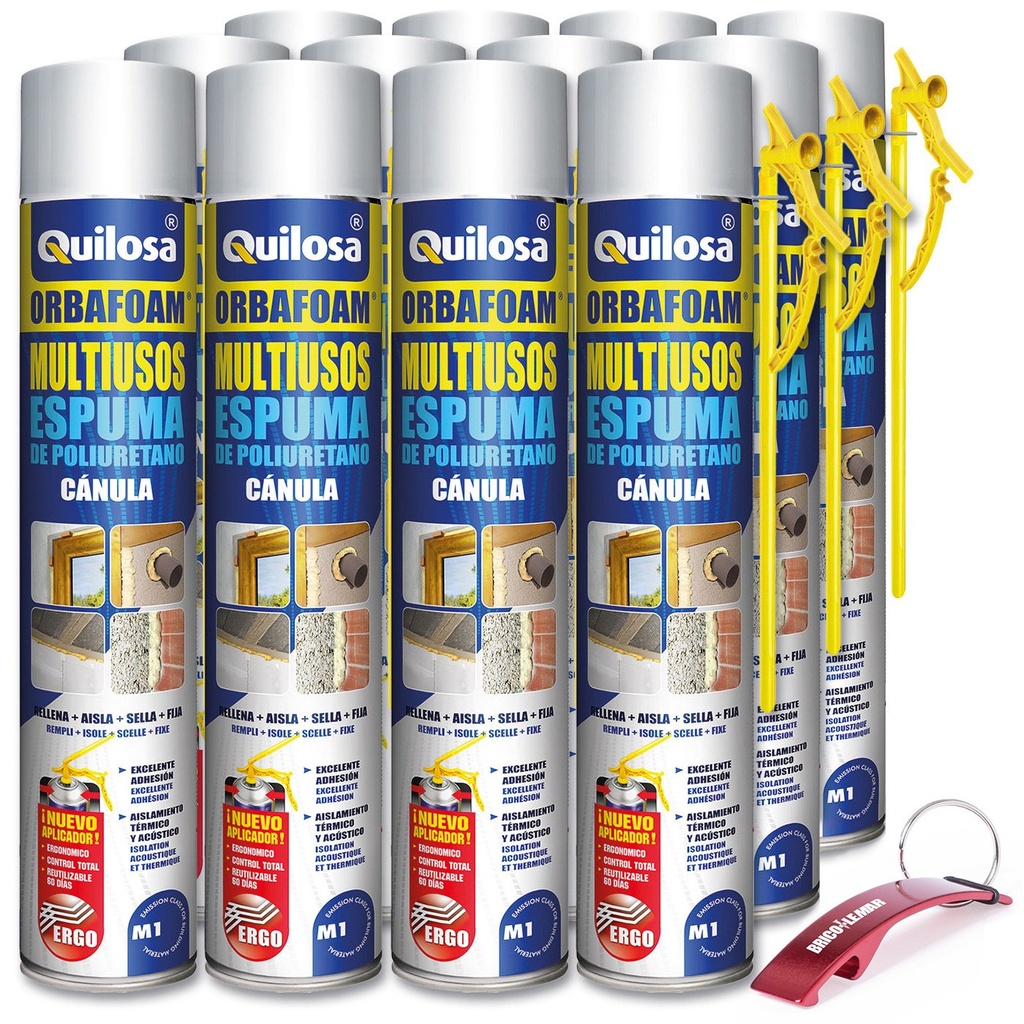 Poliuretano espanso 750ml cannula 12 pezzi Quilosa Orbafoam