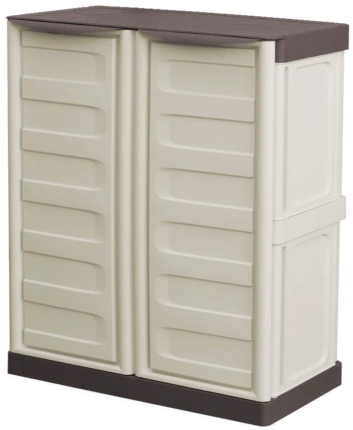 Polypropylene cabinet under hinged doors Line Spazio AS01 70x39x85,5cm Maiol