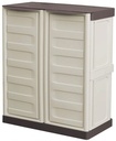Armario de polipropileno bajo Línea Spazio AS01 puertas abatibles 70x39x85,5cm Maiol