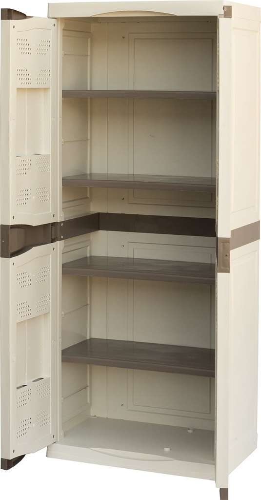 Kleiderschrank mit Regalen Polypropylen Evolution Line AE02 70x47x178cm Maiol