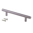 Tirador para mueble Orlando, L528mm, intereje 448mm, Acero, Níquel satinado - Emuca