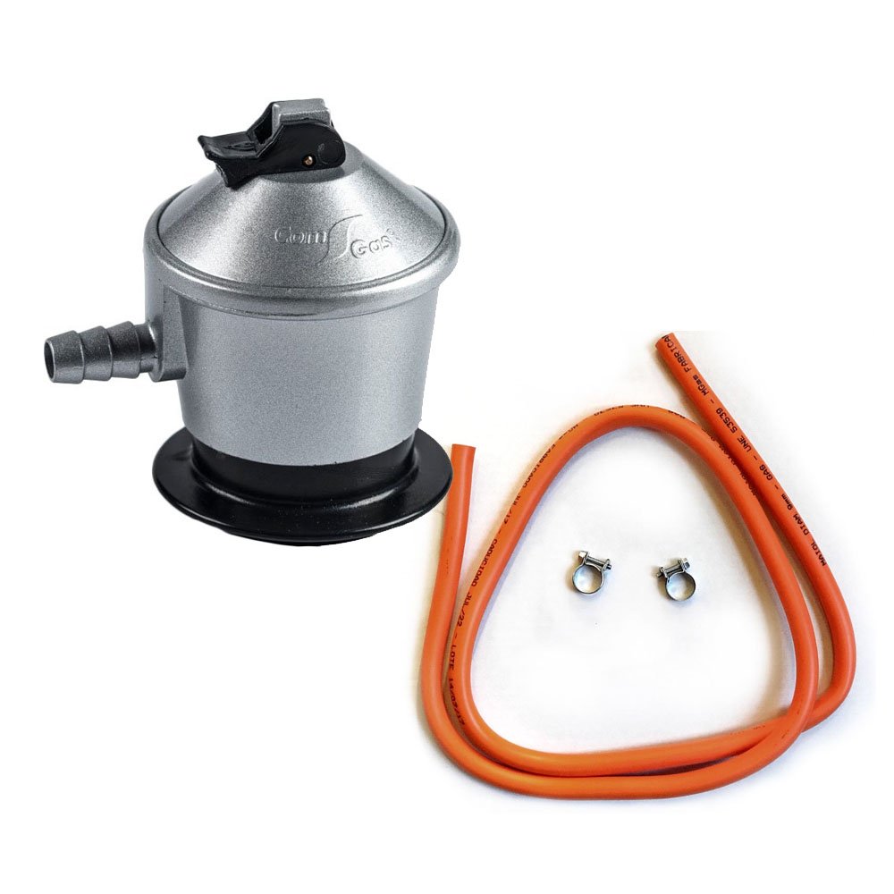 Kit Butano Homologado (Regulador 30mBar + Manguera 1.5 metros + 2 Abrazaderas)