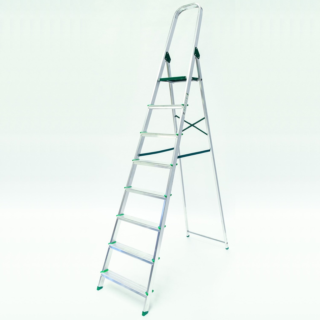 Domestic aluminum ladder 8 steps DOM08 Plabell