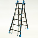 Alluminio scala telescopica MULTI 6 + 6 Plabell