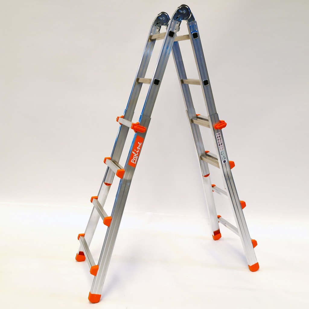 Proline Aluminium Teleskopleiter Leichten 4 + 4 Plabell